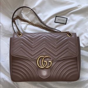 Gucci GG Marmont 2.0 Metalasse Porcelain Rose bag